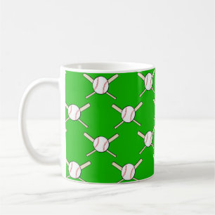 Baseball - Balls & Bats Seamless Pattern  Coffee Mug