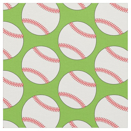 Baseball Balls Sports Fabric