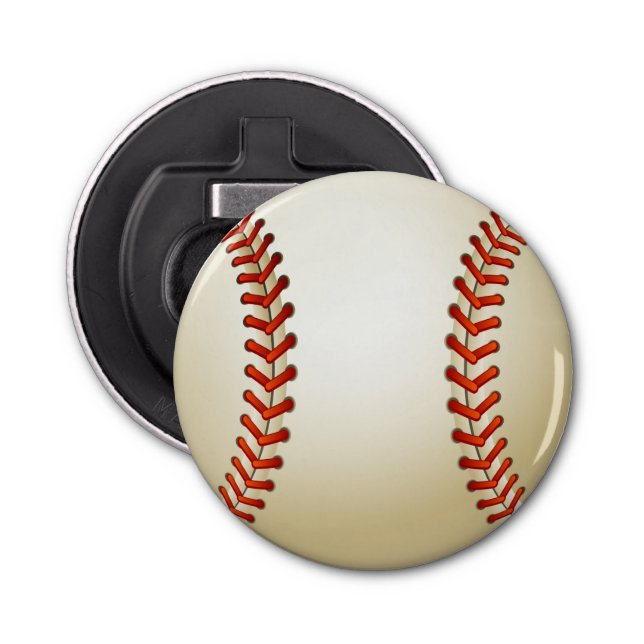 Baseball Balls Sports Pattern Bottle Opener (Front)