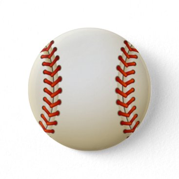 Baseball Balls Sports Pattern Button