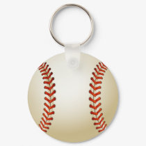 Baseball Balls Sports Pattern Keychain