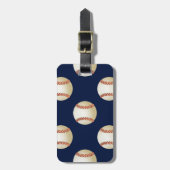 Baseball Balls Sports Pattern Luggage Tag (Front Vertical)
