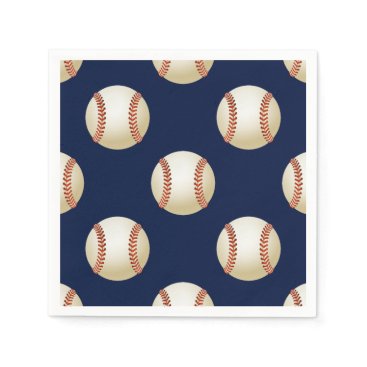 Baseball Balls Sports Pattern Paper Napkins