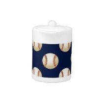Baseball Balls Sports Pattern Teapot