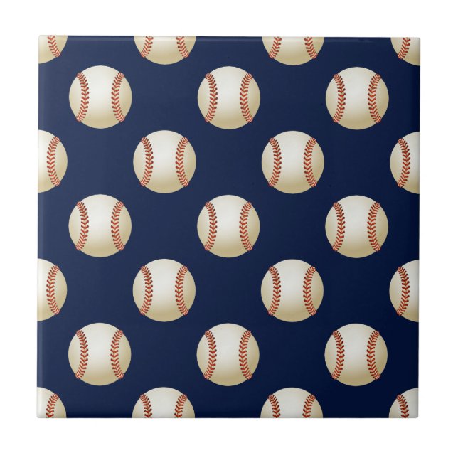 Baseball Balls Sports Tile (Front)