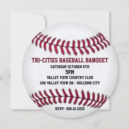 Baseball Banquet Invitation