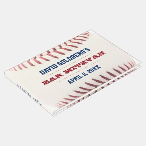 Baseball Bar Mitzvah Guest Book