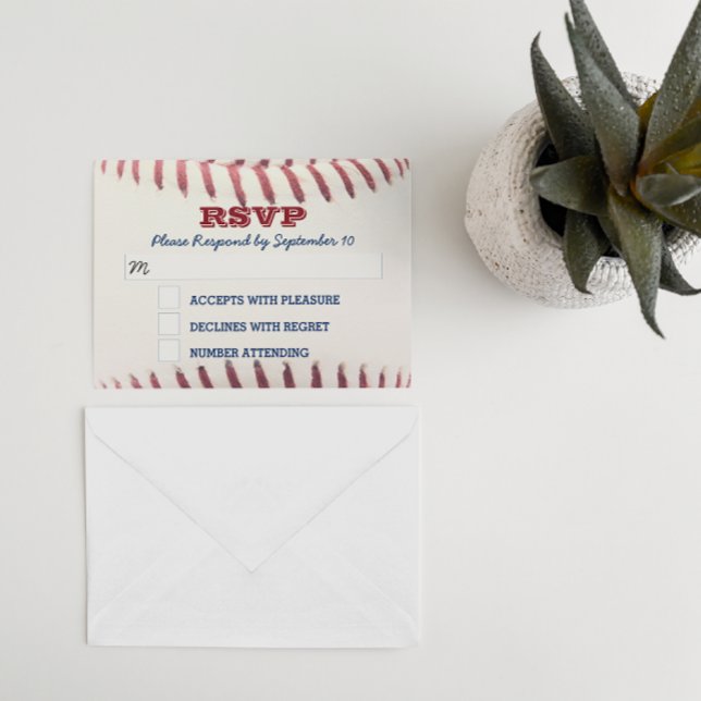Baseball Bar Mitzvah RSVP Card (Creator Uploaded)