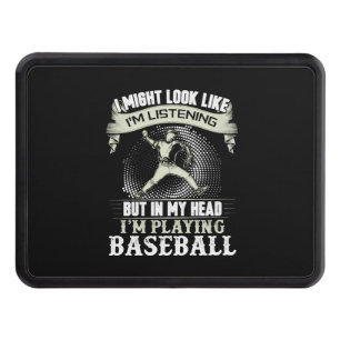 Baseball Baseball Bat Pitcher Gift Hitch Cover