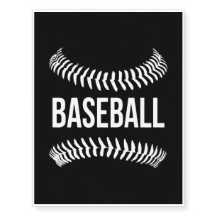 Baseball Baseball Bat Pitcher Gift Temporary Tattoos