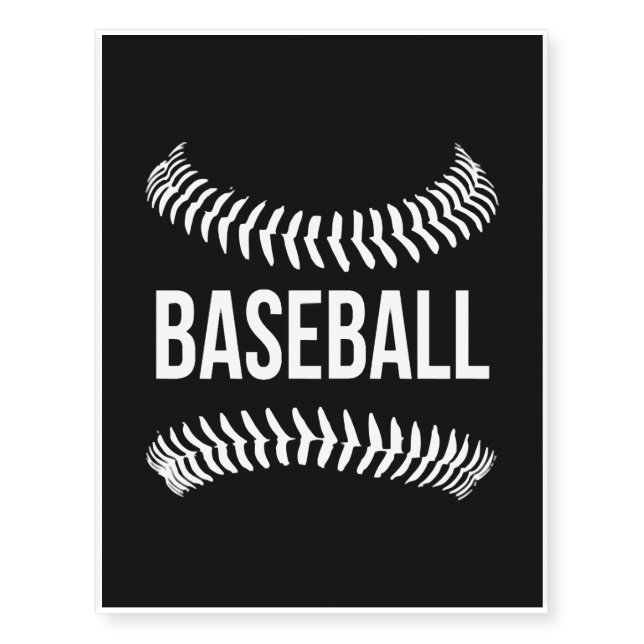Baseball Baseball Bat Pitcher Gift Temporary Tattoos (Front)