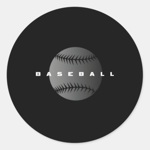 Baseball Baseball Classic Round Sticker