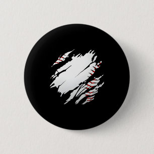 Baseball Baseball Design Button