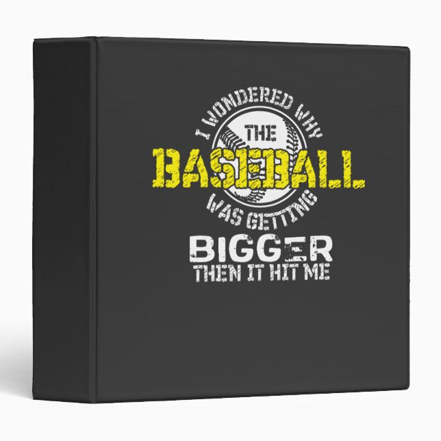 Baseball - Baseball Getting Bigger 3 Ring Binder (Front/Spine)