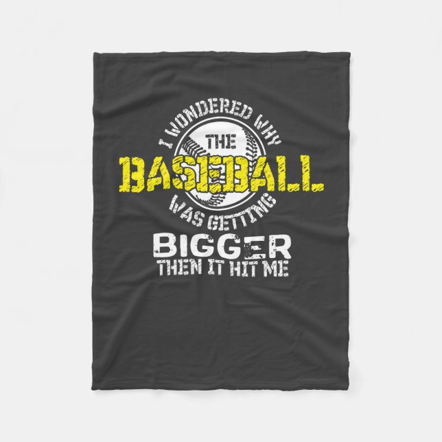 Baseball - Baseball Getting Bigger Fleece Blanket (Front)