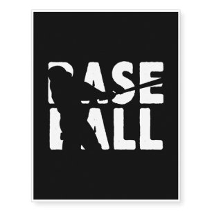 Baseball - Baseball Player - Cool Baseball design Temporary Tattoos