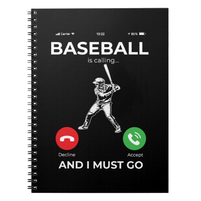 Baseball Baseball Player Pitcher Catcher Baseman Notebook (Front)
