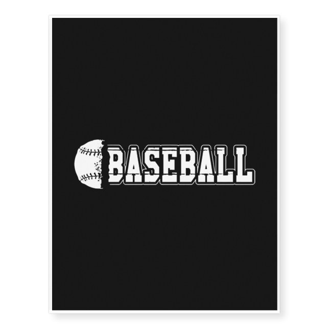 Baseball - Baseball Temporary Tattoos (Front)