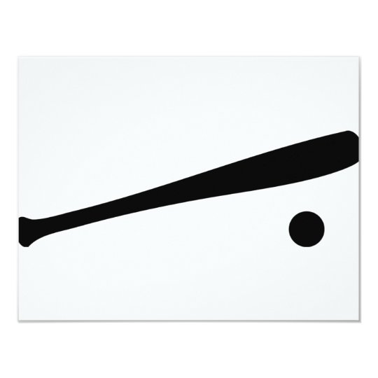 baseball bat and ball icon card