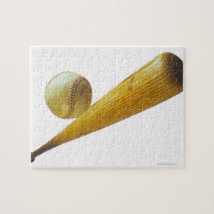 Baseball bat and ball jigsaw puzzle