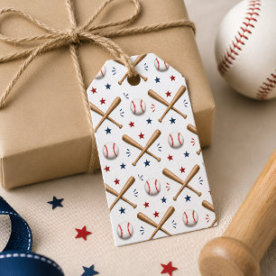 Baseball Bat Ball Gift Tags Party Favor Labels