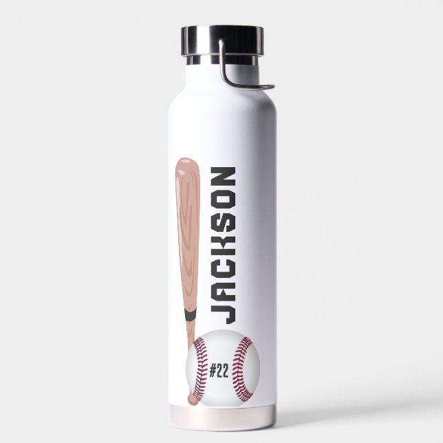 Baseball Bat & Ball Water Bottle (Left)