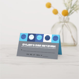 BASEBALL Bat Mitzvah Table Seating Escort Card