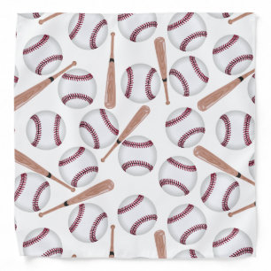 Baseball bat pattern bandana