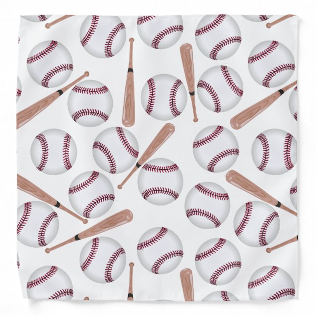 Baseball bat pattern bandana (Front)
