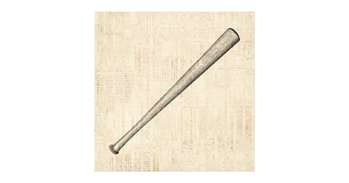 Baseball Bat Sports Art Design Canvas Print | Zazzle.com