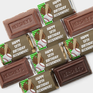 Baseball Bat Sports Boys Birthday Party Theme Hershey's Miniatures