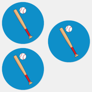 Baseball Bat with Ball Labels