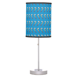 Baseball Bat with Ball Pattern Table Lamp