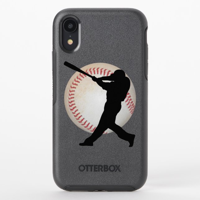 Baseball Batcher Otterbox iPhone Case (Back)