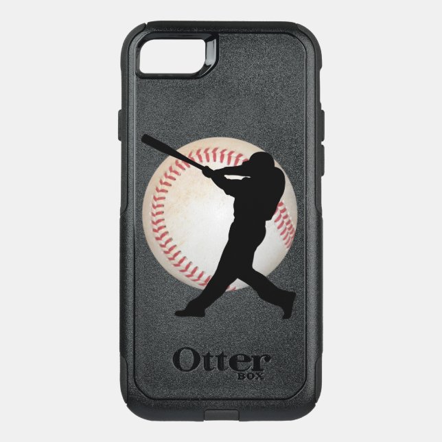 Baseball Batcher Otterbox iPhone Case (Back)