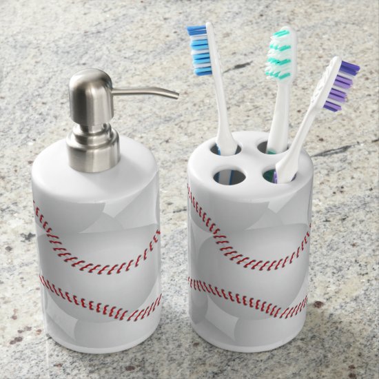 Baseball Bathroom Set