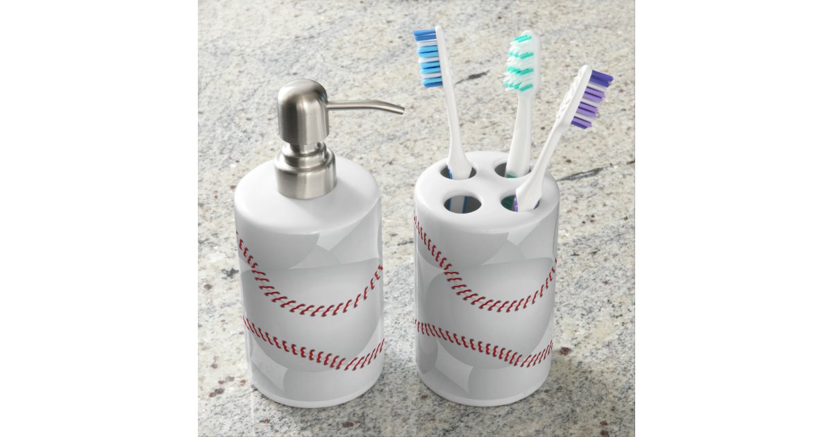 Baseball Bathroom Set Zazzle Com