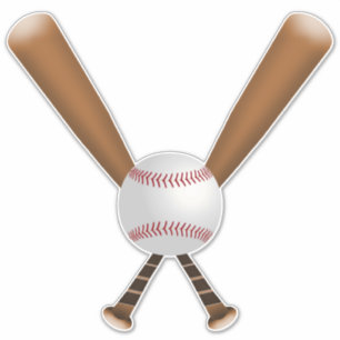 Baseball Bats & Ball Sticker