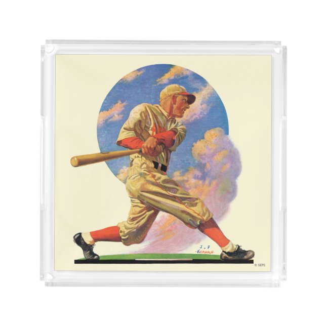 Baseball Batter Acrylic Tray (Front)