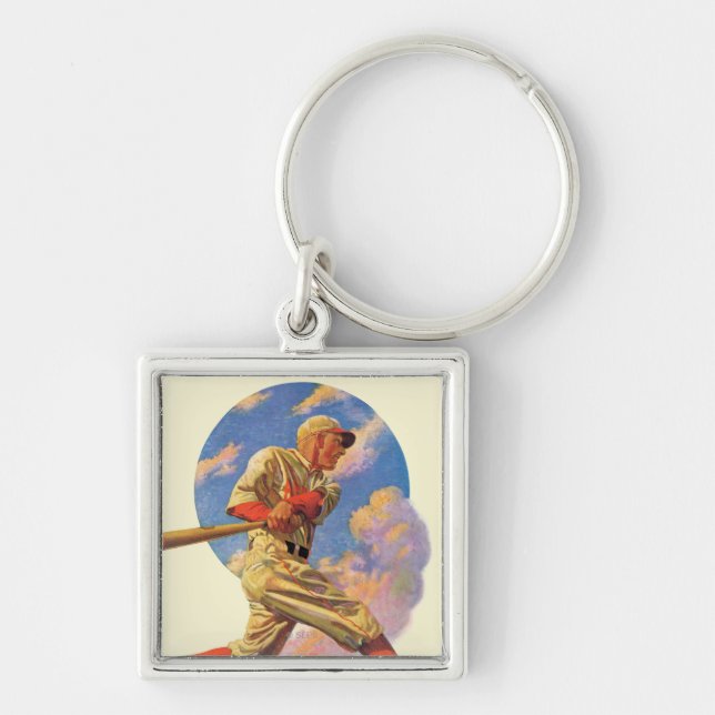 Baseball Batter Keychain (Front)