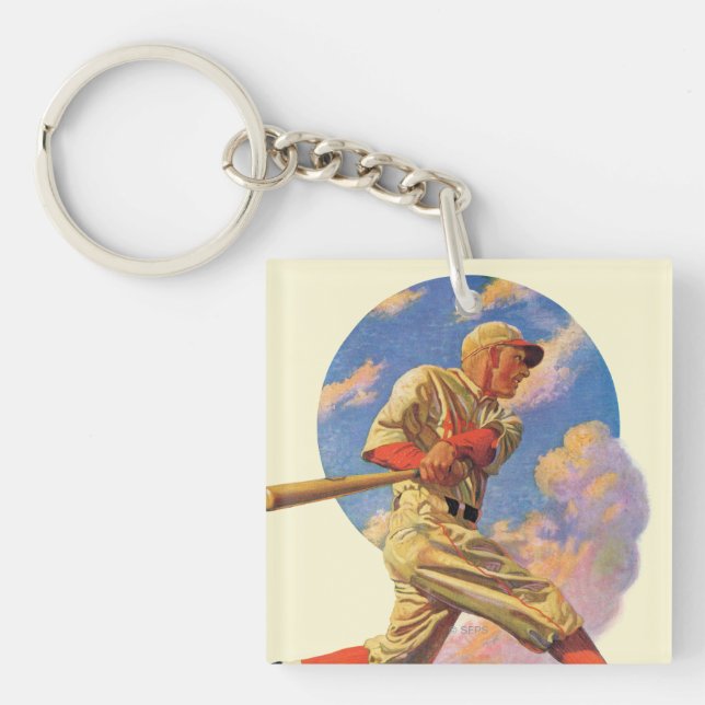Baseball Batter Keychain (Front)