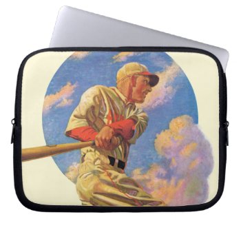 Baseball Batter Laptop Sleeve by PostSports at Zazzle