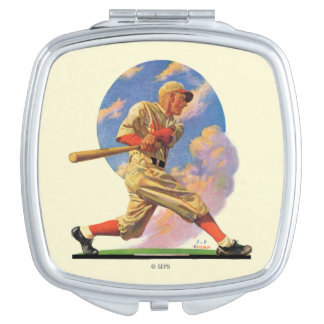 Baseball Batter Mirror For Makeup