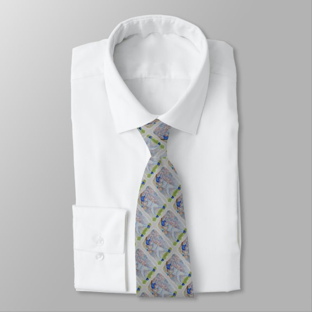 BASEBALL BATTER NECK TIE (Tied)