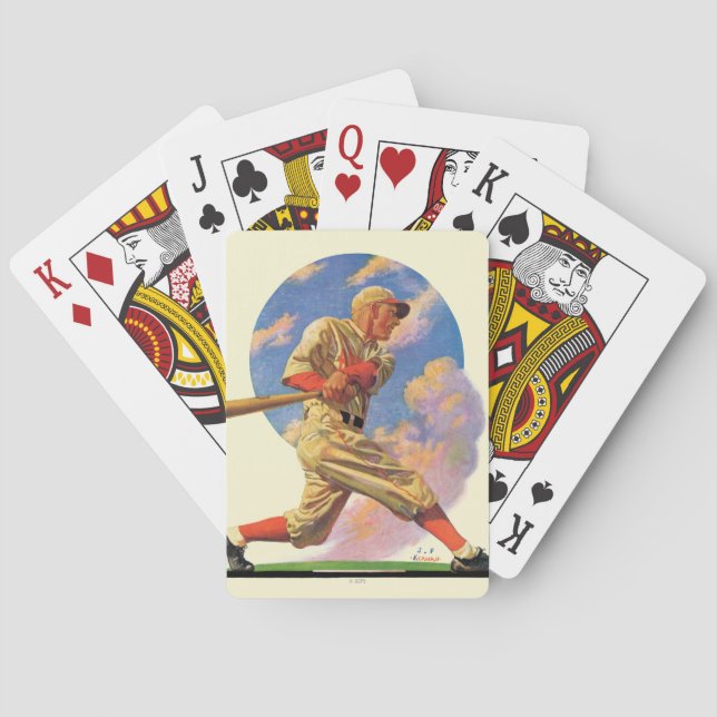 Baseball Batter Poker Cards (Back)