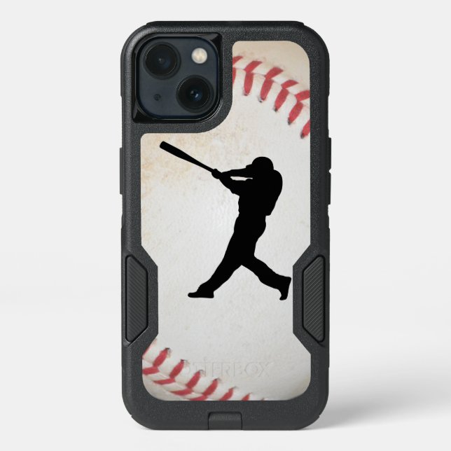 Baseball Batter Silhouette Otterbox iPhone Case (Back)