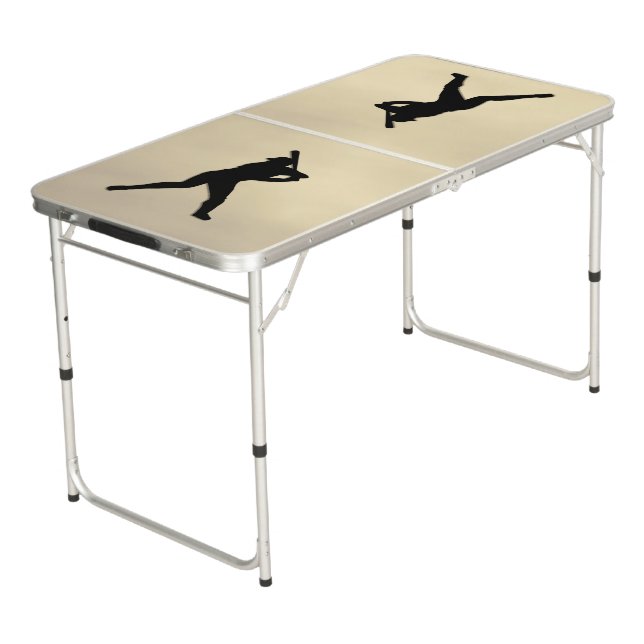 Baseball Batter Up Beer Pong Table (Angled)