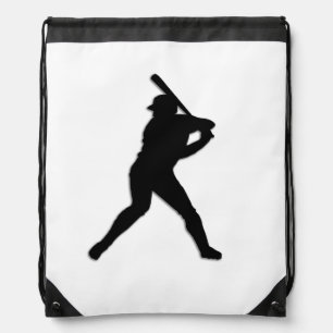 Baseball Batter Up Drawstring Bag