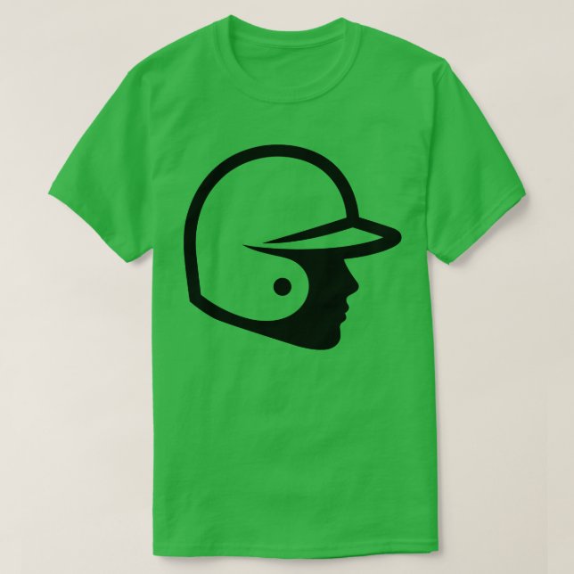 Baseball Batting Helmet T-Shirt (Design Front)