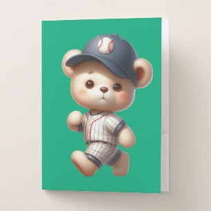 Baseball Bears 1 Pocket Folder